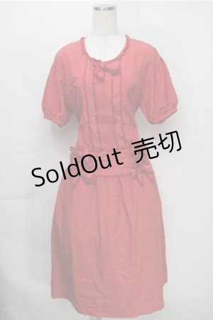 画像: PINK HOUSE / ドットワンピース  赤 S-25-10-06-039-LO-OP-AS-ZS