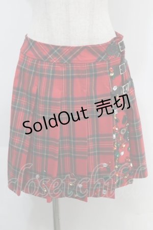 画像: Lois CRAYON / チェックスカート  赤 S-25-10-06-1046-LO-SK-AS-ZS