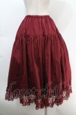 画像2: Innocent World / シャーロットペチスカート M ワイン S-25-10-06-1047-IW-SK-AS-ZS (2)
