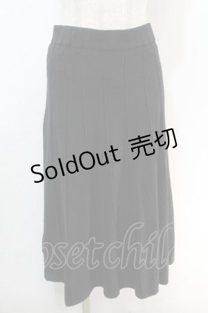 画像: INGEBORG / ニットスカート  黒 S-25-10-06-1057-LO-SK-AS-ZS