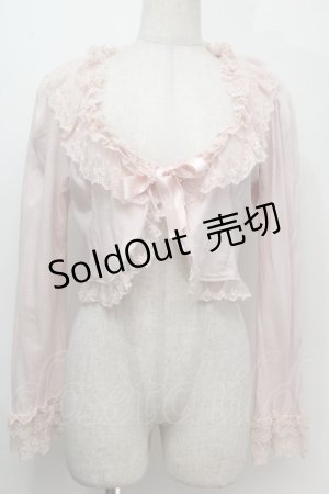 画像: Innocent World / バラレースミルフィーユボレロ L ピンク S-25-10-06-1008-IW-TO-AS-ZS