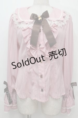 画像: BABY,THE STARS SHINE BRIGHT / Fondant Chocolat Nounours Collectionブラウス  ピンク S-25-10-06-1014-BA-BL-AS-ZS