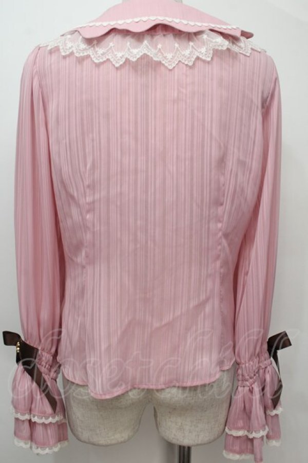 画像2: BABY,THE STARS SHINE BRIGHT / Fondant Chocolat Nounours Collectionブラウス  ピンク S-25-10-06-1014-BA-BL-AS-ZS (2)