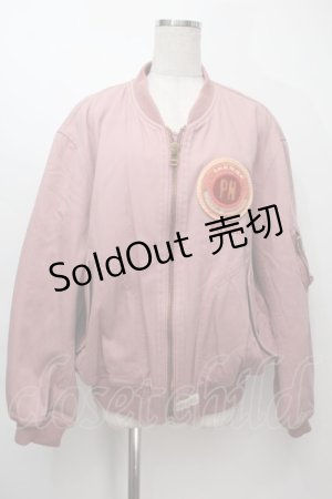 画像: PINK HOUSE / ロゴワッペンブルゾン  ピンク S-25-10-06-1016-LO-JA-AS-ZS