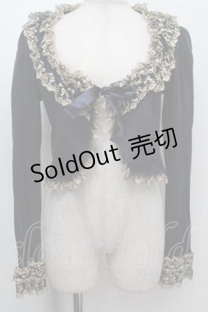 画像: Innocent World / オリジナルレースミルフィーユボレロ L 紺 S-25-10-06-1021-IW-TO-AS-ZS