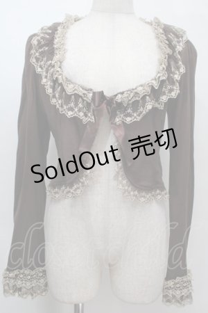 画像: Innocent World / オリジナルレースミルフィーユチュールレースボレロ  ブラウン S-25-10-06-1022-IW-TO-AS-ZS