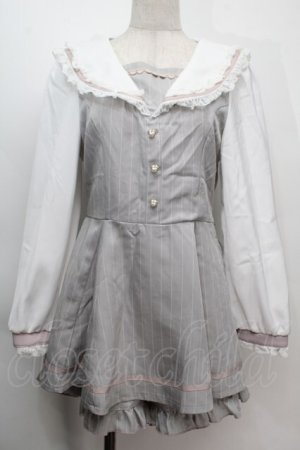 画像: LIZ LISA / セーラーカラーセットアップ  グレー S-25-10-06-1027-LO-OP-HR-ZS