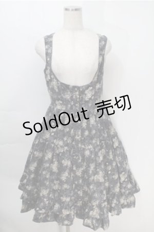 画像: Innocent World / コルセットティアードジャンパースカート M グレー S-25-10-06-011-IW-OP-AS-ZS