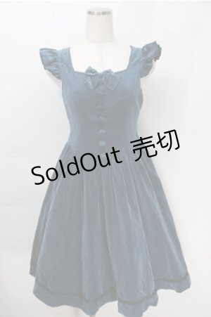 画像: Victorian maiden / 別珍ノーブルフリルドレス  ピーコック S-25-10-06-012-CL-OP-AS-ZS