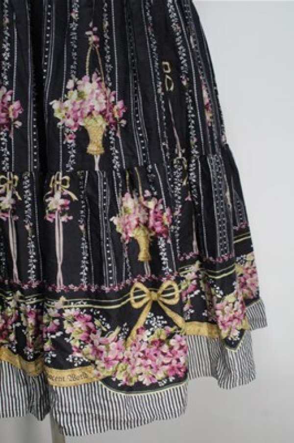 画像4: Innocent World / 邸宅のすみれワンピース  黒 S-25-10-06-021-IW-OP-AS-ZS (4)