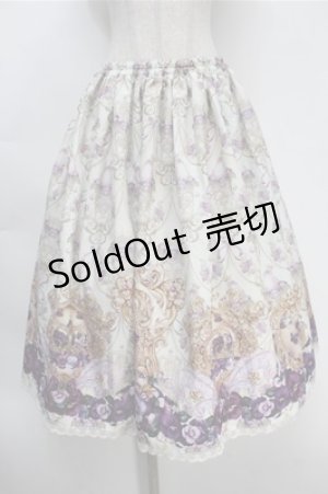 画像: Enchantlic Enchantilly / すみれ姫の王冠スカート  オフ S-25-10-06-024-LO-SK-AS-ZS