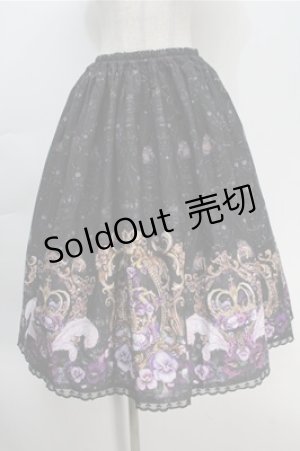 画像: Enchantlic Enchantilly / すみれ姫の王冠スカート  黒 S-25-10-06-025-LO-SK-AS-ZS