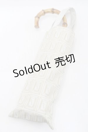 画像: Q-pot. / メルティーチョコレート折りたたみ傘  アイボリー S-25-10-07-001-QP-ZA-HR-ZS