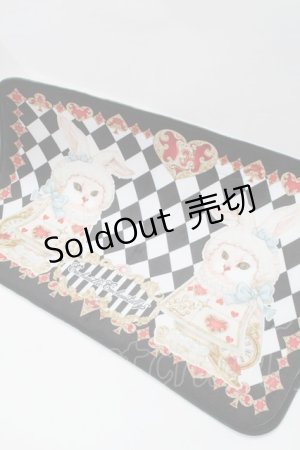 画像: Enchantlic Enchantilly / 不思議の国のQueenCatフロアマット  黒 S-25-10-07-004-LO-SK-HR-ZS