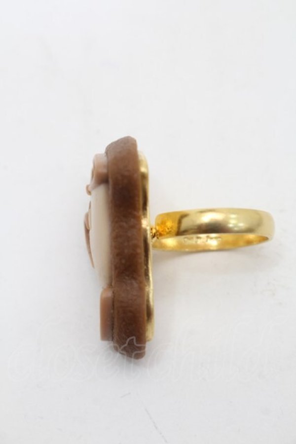 画像2: Q-pot. / チップシュガークッキーリング  ブラウン S-25-10-07-044-QP-AC-HR-ZS (2)