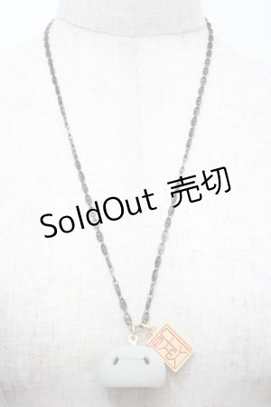 画像: Q-pot. / ベイマックス/大福ネックレス  白 S-25-10-07-056-QP-AC-HR-ZS