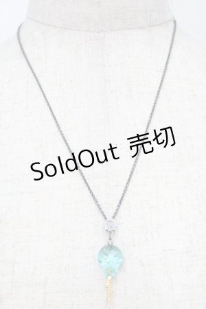 画像: Q-pot. / ツイステッドワンダーランド/グミキャンディネックレス  ブルー S-25-10-07-061-QP-AC-HR-ZS