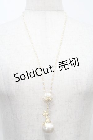 画像: Q-pot. / /リトルマーメイド/パールネックレス  白 S-25-10-07-062-QP-OP-HR-ZS
