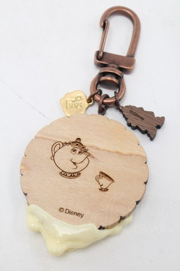 画像3: Q-pot. / 美女と野獣/ルミエール/ビスケットキーホルダー  ブラウン S-25-10-07-020-QP-ZA-HR-ZS (3)