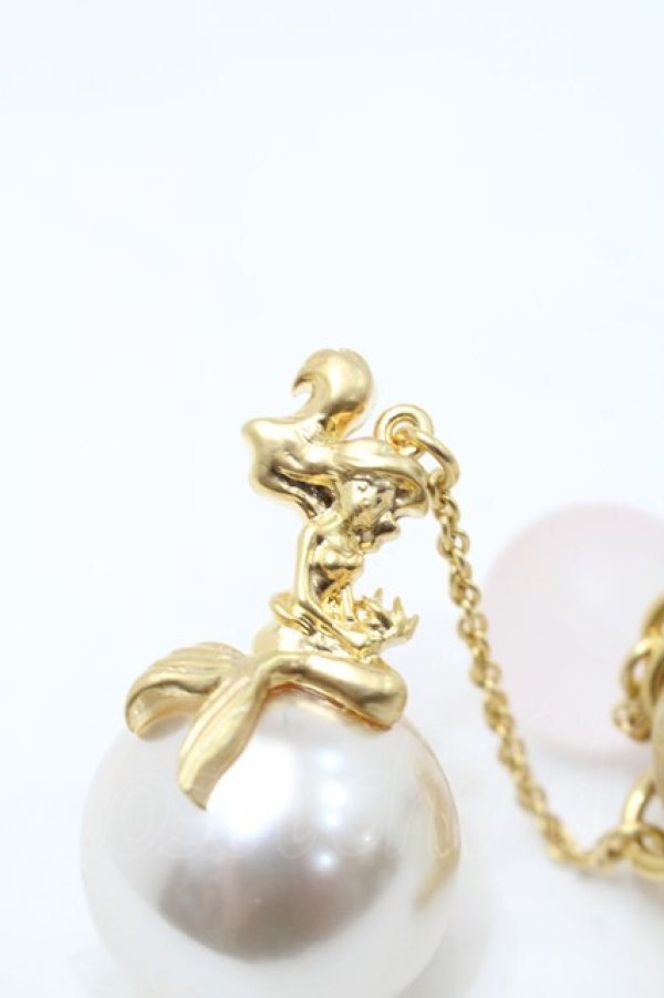 画像3: Q-pot. / /リトルマーメイド/パールキーホルダー  白 S-25-10-07-023-QP-OP-HR-ZS (3)