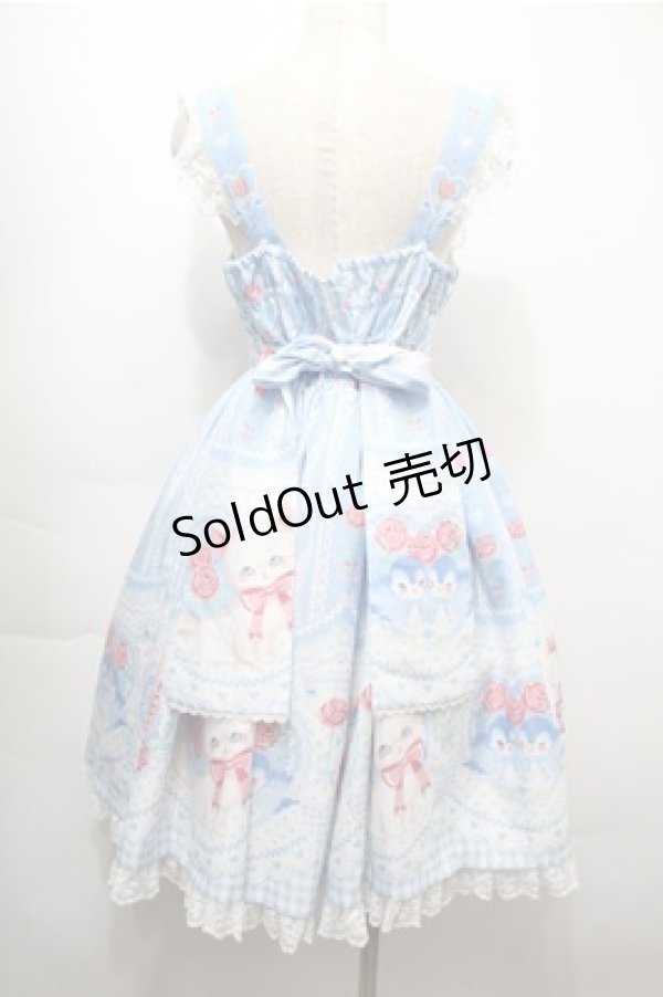 画像2: Angelic Pretty / Be My Valentineジャンパースカート  サックス S-25-10-08-056-AP-OP-AS-ZS (2)