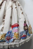 画像5: Angelic Pretty / Honey Cakeラウンドジャンパースカート  オフ S-25-10-08-060-AP-OP-AS-ZS (5)
