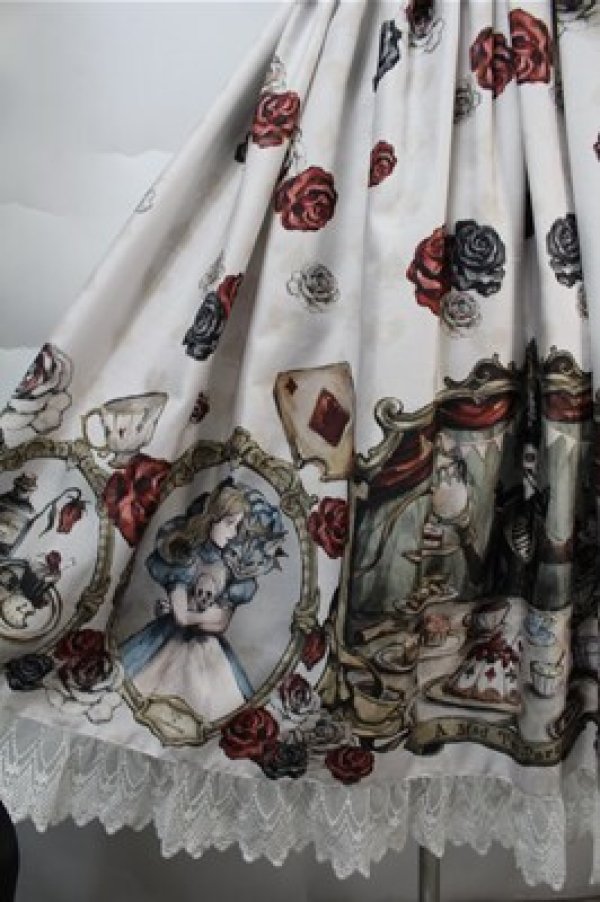 画像4: Royal Princess Alice / まくら くらまコラボ/Madhatter’s Tea Partyドレス  白 S-25-10-08-062-LO-OP-HR-ZS (4)