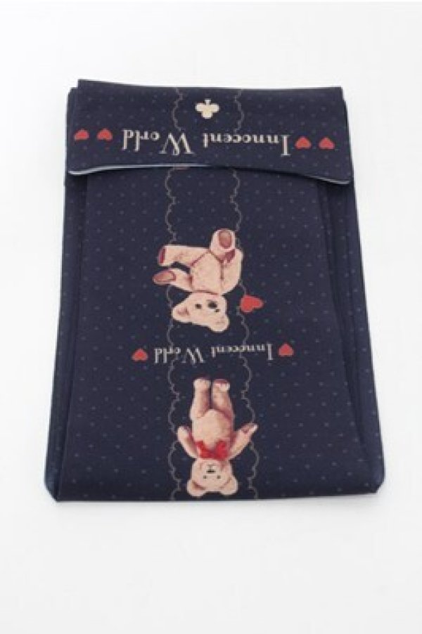 画像2: Innocent World / テディベアートランプオーバーニー  紺 S-25-10-08-013-IW-ZA-HR-ZS (2)