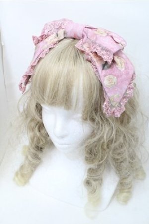 画像: Angelic Pretty / Rose Museumカチューシャ  ピンク S-25-10-08-023-AP-AC-HR-ZS