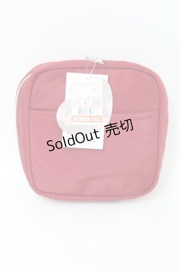 画像2: m petit by misako / AMリボンスクエアポーチ  赤 S-25-10-08-032-LO-ZA-HR-ZS (2)