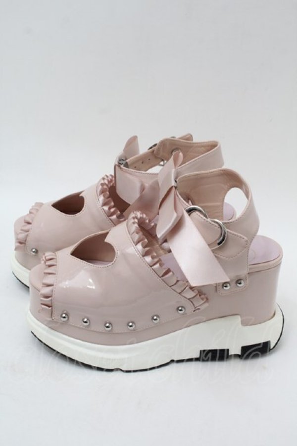 画像2: Honey Cinnamon / ハートあきスポートサンダル  ピンク S-25-10-09-045-LO-SH-HR-ZS (2)