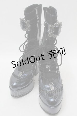 画像: Ozz On / 魔女歌レースブーツ S ブルー S-25-10-09-048-OO-SH-AS-ZS