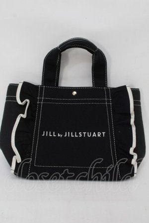 画像: JILL by JILL STUART / フリルトートバッグ（小）  黒 S-25-10-09-055-LO-BG-HR-ZS