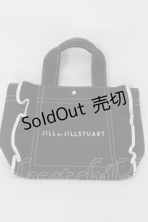 画像: JILL by JILL STUART / フリルトートバッグ（小）  黒 S-25-10-09-055-LO-BG-HR-ZS