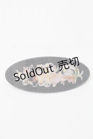 画像: Royal Princess Alice / 森のシンフォニー・tonoコラボ バレッタ  黒 S-25-10-09-010-LO-AC-AS-ZS