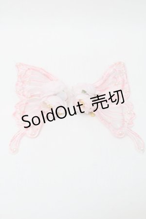画像: LOLITA / バタフライコサージュクリップ  ピンク S-25-10-09-011-LO-ZA-HR-ZS