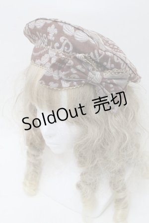 画像: Angelic Pretty / ホイップジャガードベレー  ブラウン S-25-10-09-037-AP-AC-HR-ZS