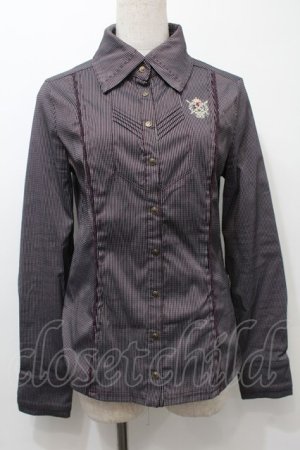 画像: Rozen Kavalier / 刺繍シャツ  ワイン S-25-10-10-031-OO-BL-AS-ZS