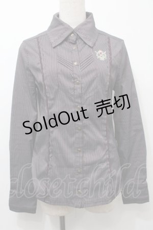 画像: Rozen Kavalier / 刺繍シャツ  ワイン S-25-10-10-031-OO-BL-AS-ZS