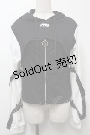 画像: KRY CLOTHING / 「PAI」 セットアップ  黒ｘ白 S-25-10-10-033-EL-TO-HR-ZS