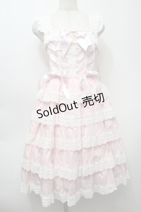 画像1: BABY,THE STARS SHINE BRIGHT / Romantic Dream Roseジャンパースカート  ピンク S-25-10-10-042-BA-OP-HR-ZS (1)