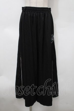 画像: NieR Clothing / ZIPワイドパンツ  黒 S-25-10-10-059-PU-PA-AS-ZS