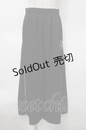 画像: NieR Clothing / ZIPワイドパンツ  黒 S-25-10-10-059-PU-PA-AS-ZS
