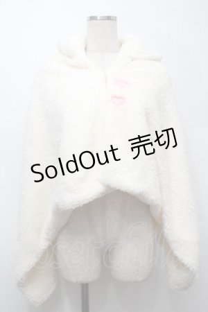 画像: DEVILISH / うさ耳ファーポンチョ  オフ S-25-10-10-012-GO-TO-HR-ZS