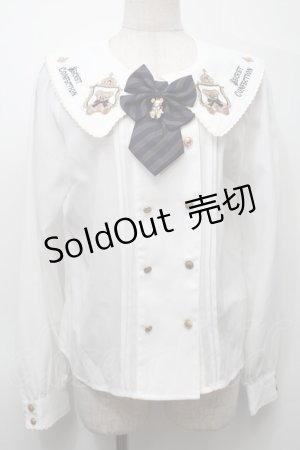 画像: Amavel / Secret Royal Bearブラウス  白 S-25-10-10-014-CA-BL-AS-ZS