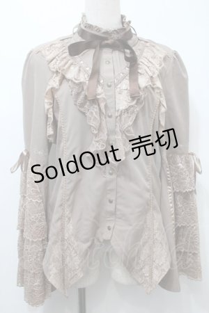 画像: Ozz oneste / ボリューム袖ブラウス  ベージュ S-25-10-10-029-OO-BL-AS-ZS