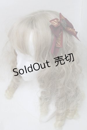 画像: Innocent World / ゴールドリボンクリップ  エンジ S-25-10-11-004-IW-AC-HR-ZS