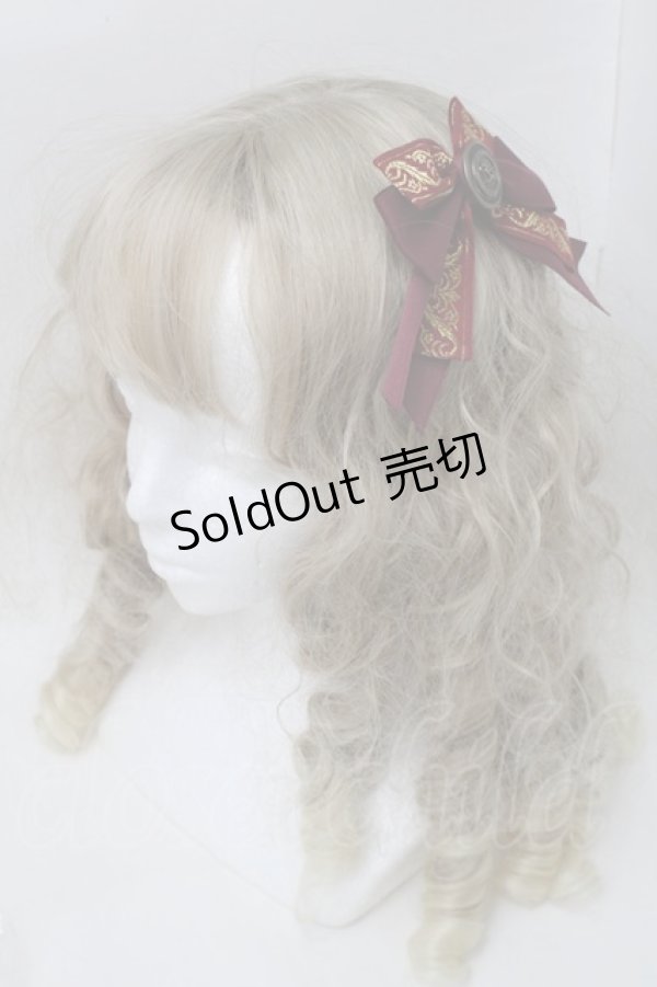 画像1: Innocent World / ゴールドリボンクリップ  エンジ S-25-10-11-004-IW-AC-HR-ZS (1)