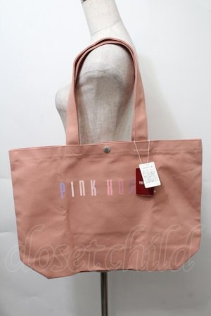 画像: PINK HOUSE / ロゴトートバッグ  ピンク S-25-10-11-044-LO-BG-AS-ZS