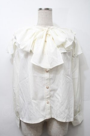 画像: axes femme POETIQUE / 2wayオフショルブラウス  キナリ S-25-10-11-050-AX-BL-HR-ZS